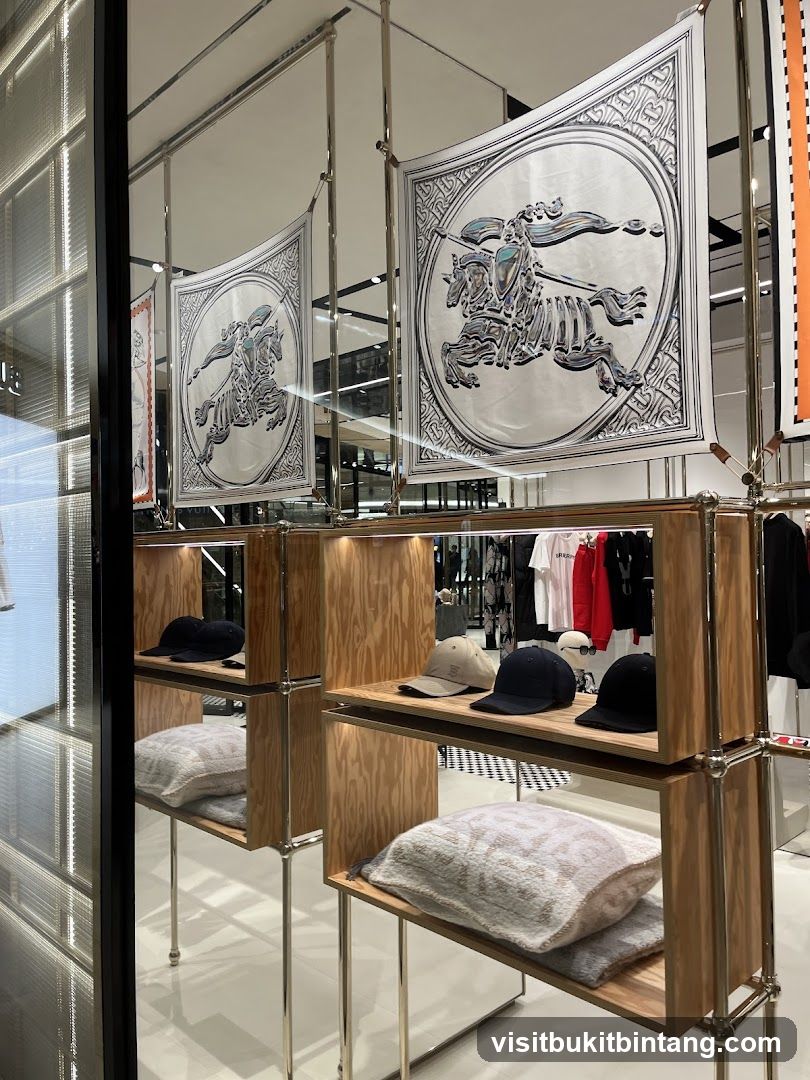 Store Display with Scarves and Hats