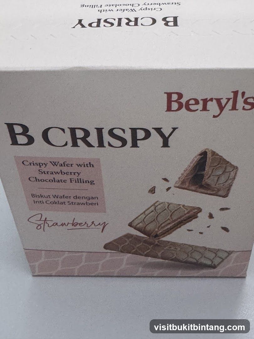 Beryl's B Crispy Strawberry Chocolate Filling Wafers