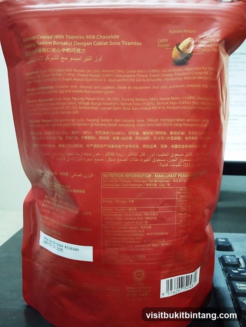 Almond Coated With Tiramisu Milk Chocolate