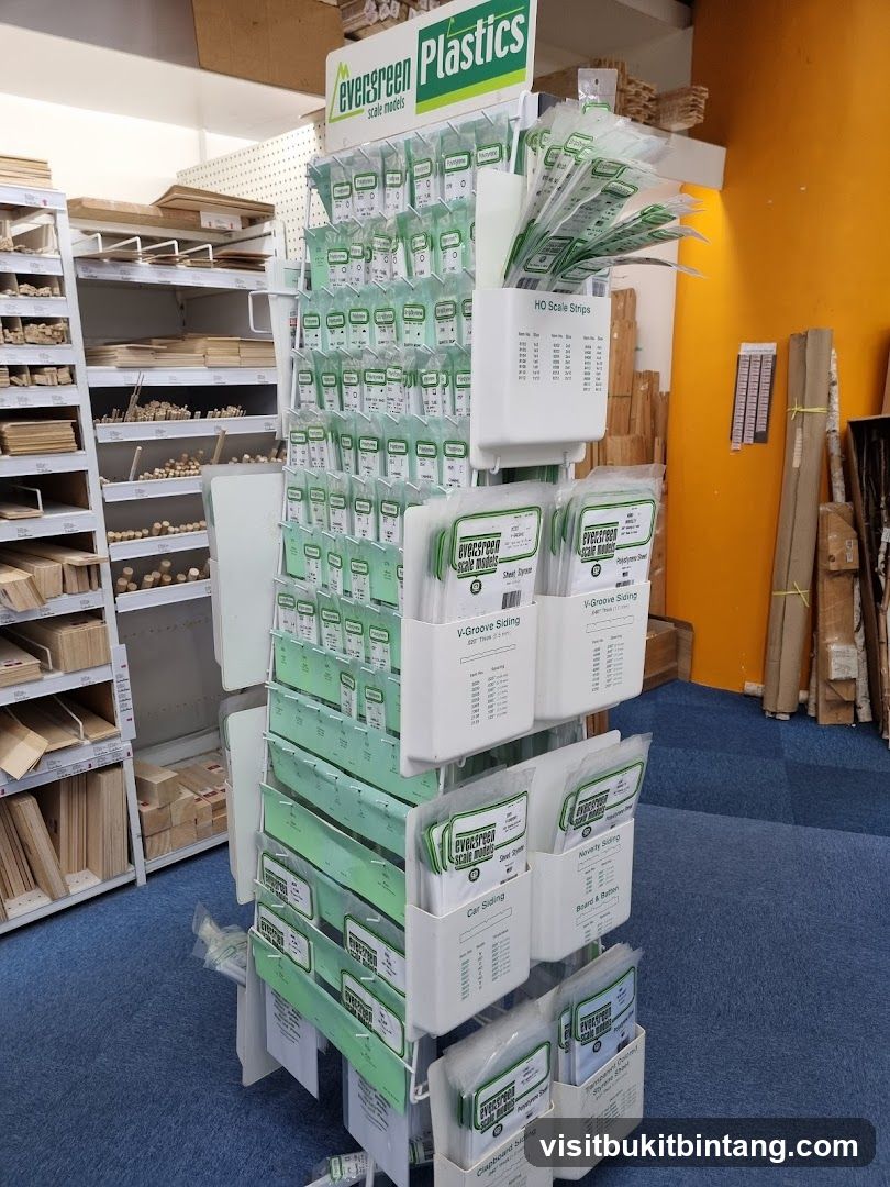 Model Building Supplies Display