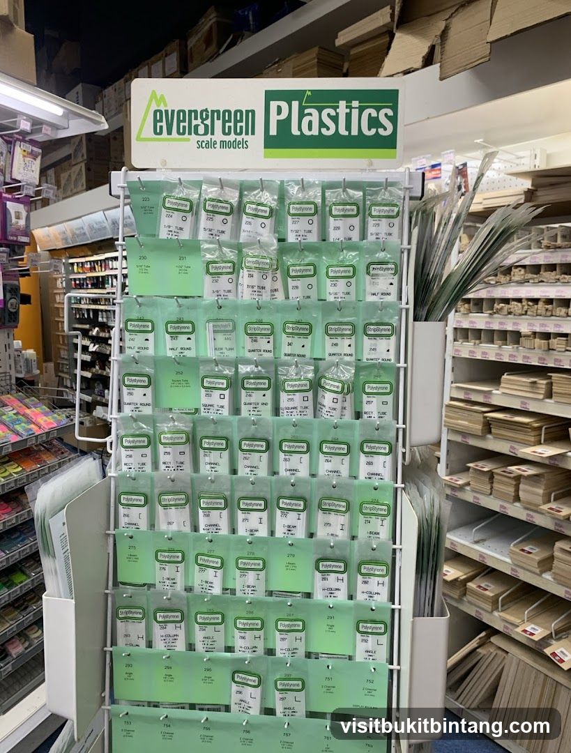 Evergreen Plastics Scale Models Display