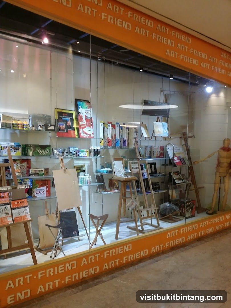 Art Supply Store Window Display