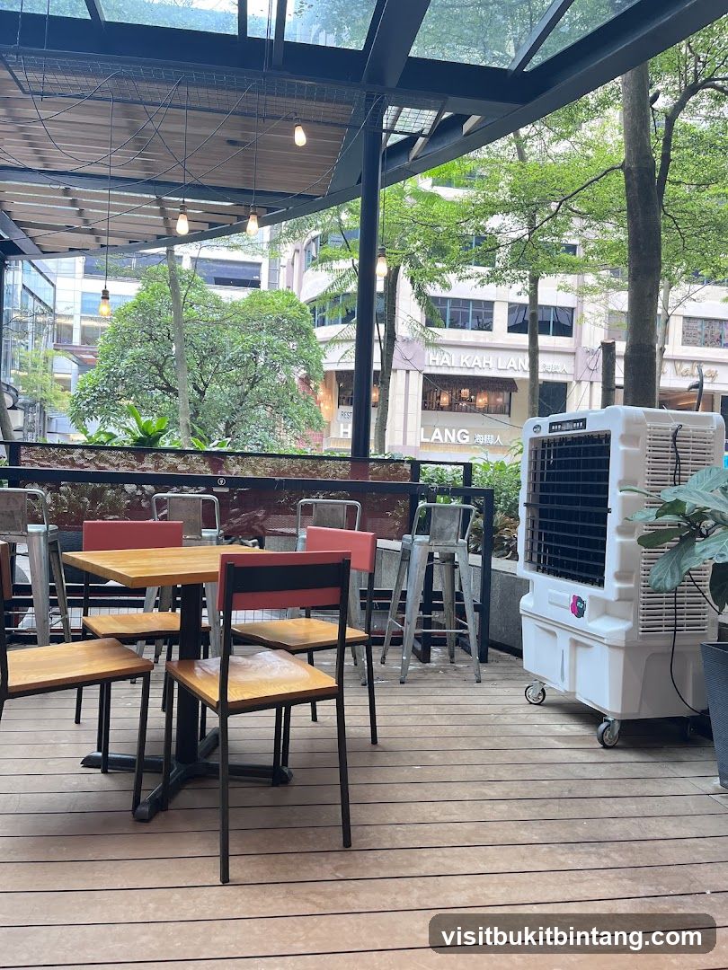 Outdoor Seating Area with Air Cooler