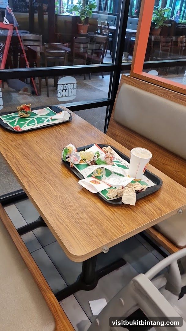 Messy Burger King Table