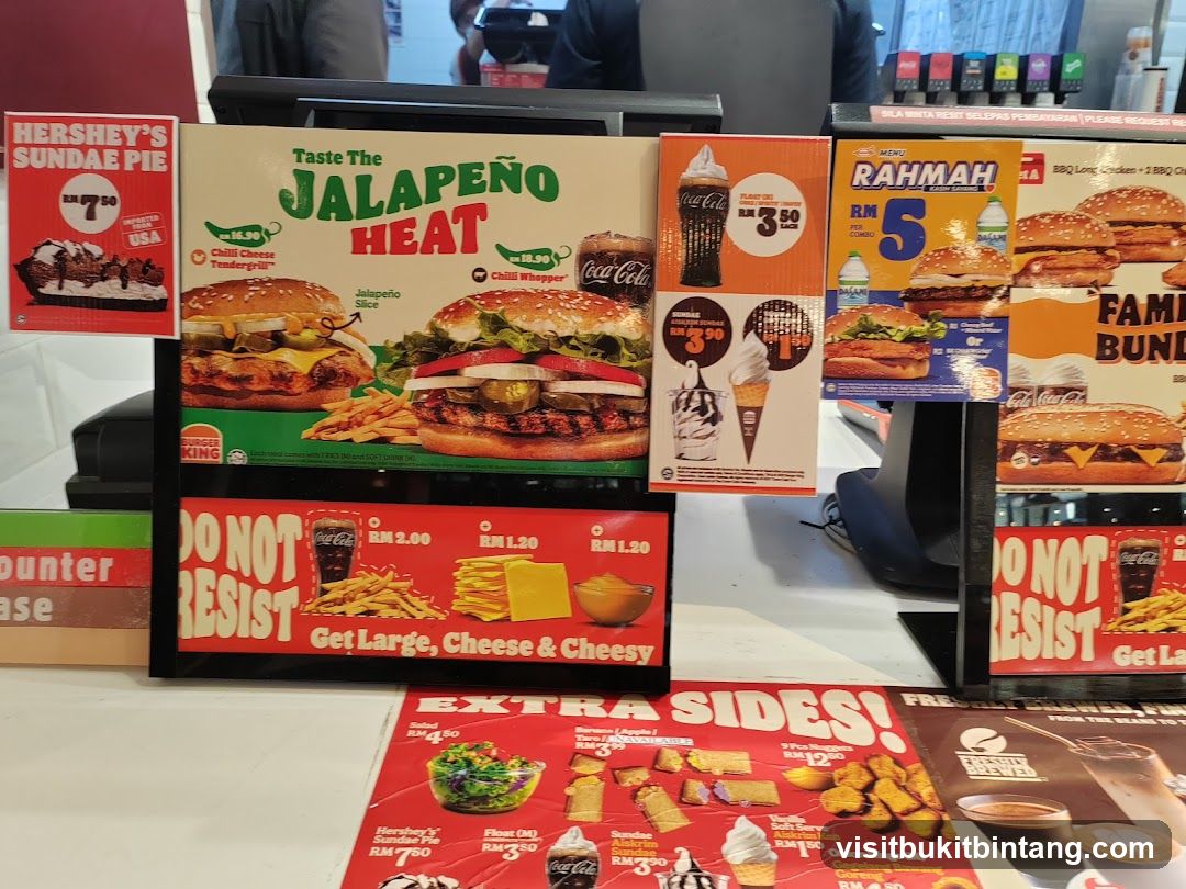 Burger King Menu Display