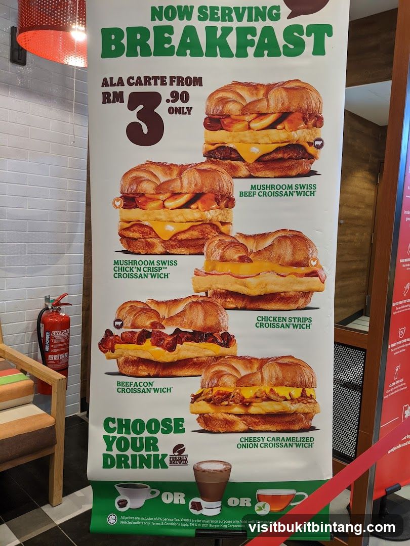 Burger King Breakfast Menu