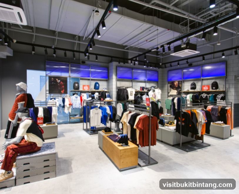 Clothing store interior