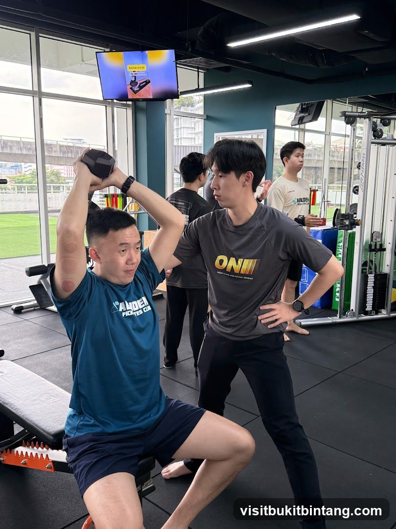 Gym training session