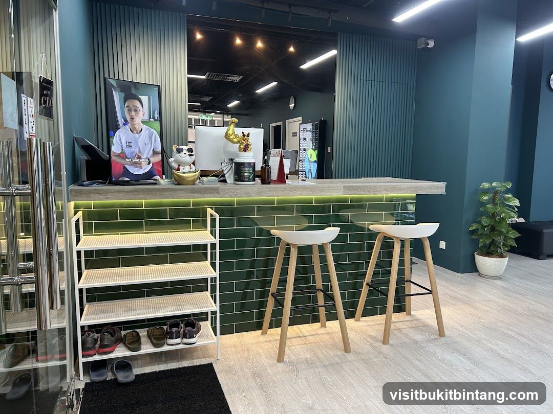 Reception Area with Bar and Seating