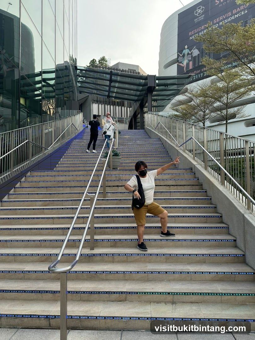 People on Outdoor Stairs