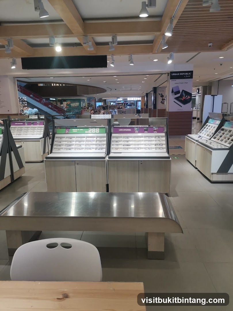 Eyewear store interior
