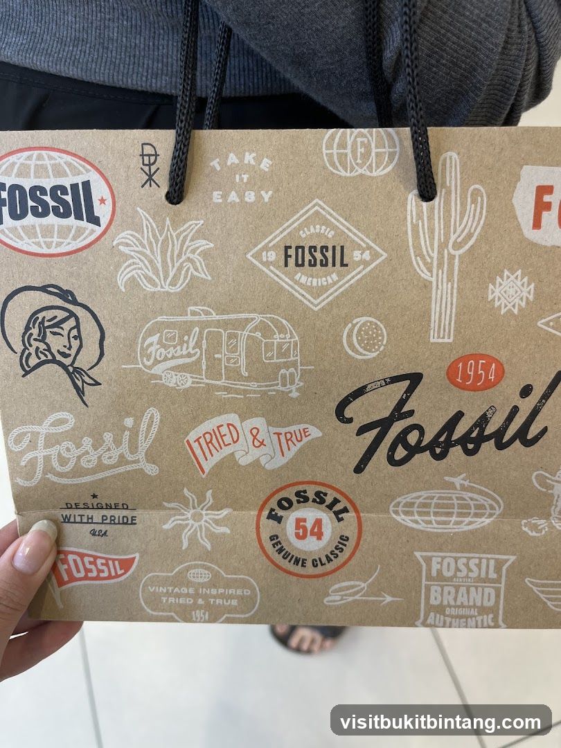 Fossil Shopping Bag