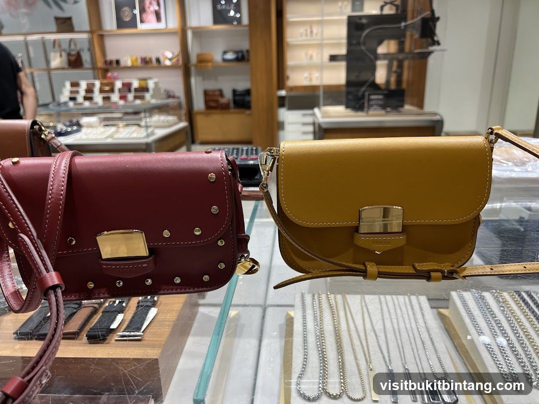 Fossil Handbags and Jewelry Display