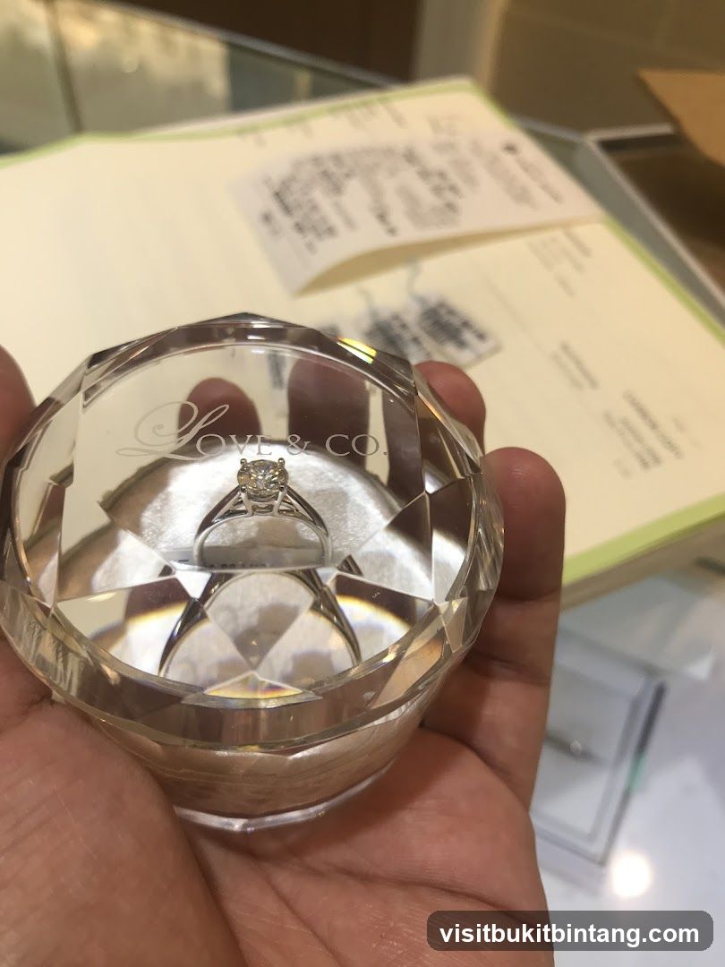 Diamond Ring in a Crystal Case