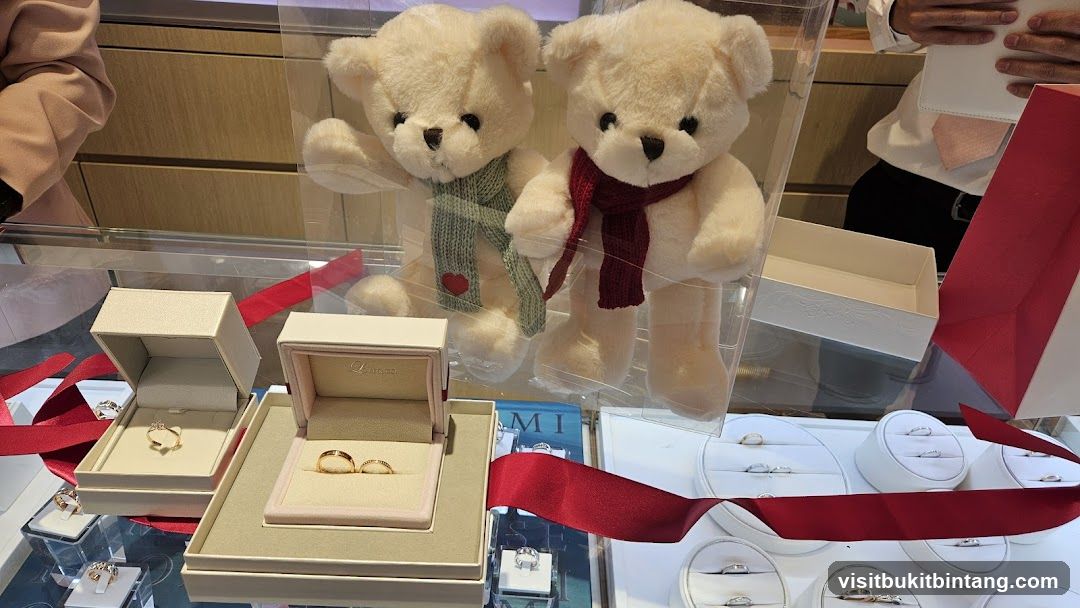Jewelry Display with Teddy Bears