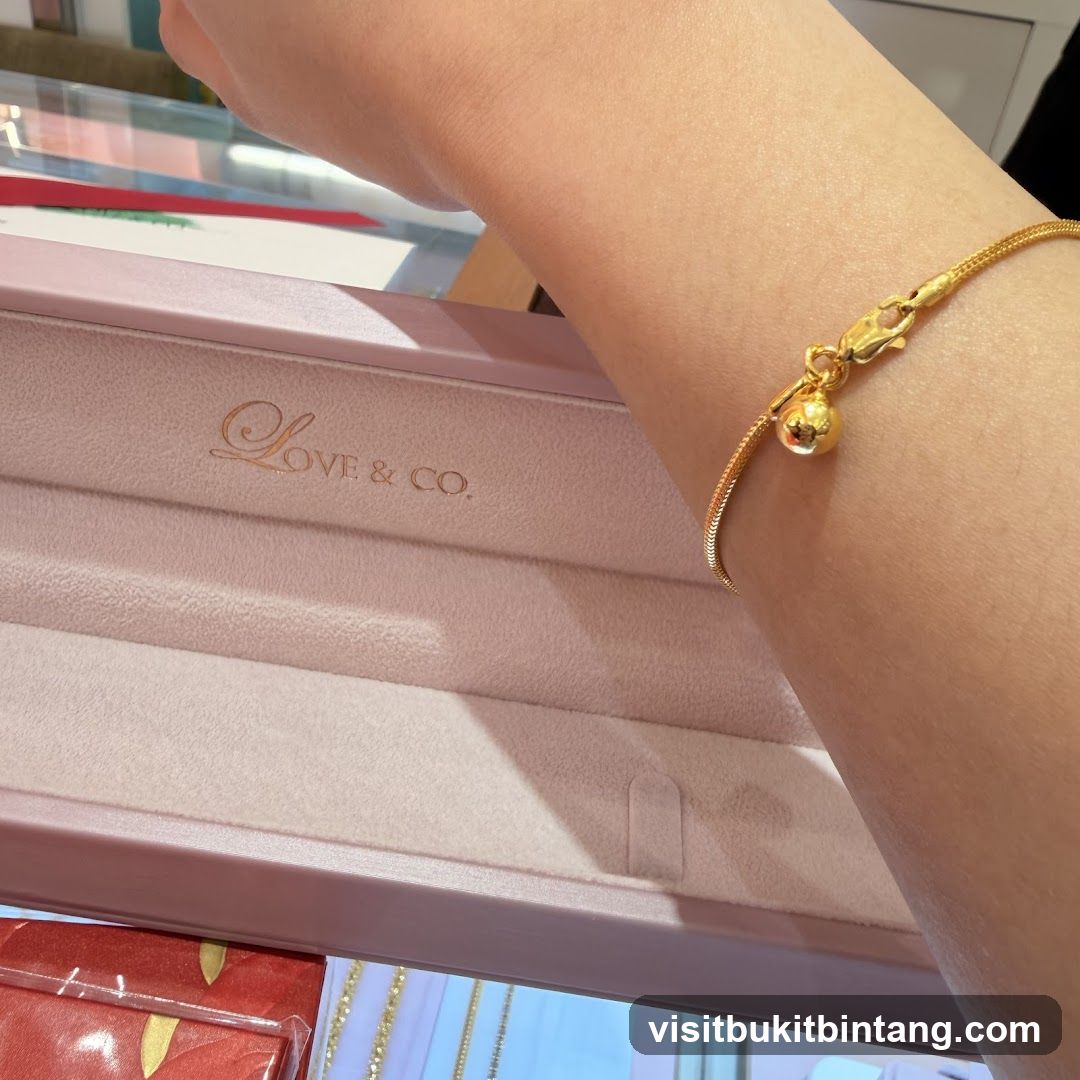 Gold Bracelet with Charm