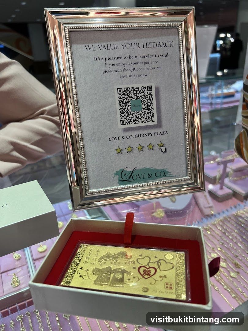 Feedback sign and gold bar