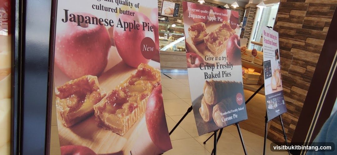Promotional posters for baked goods