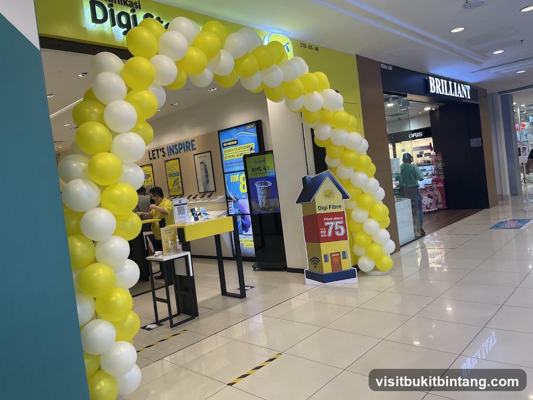Digi Store Entrance with Balloons
