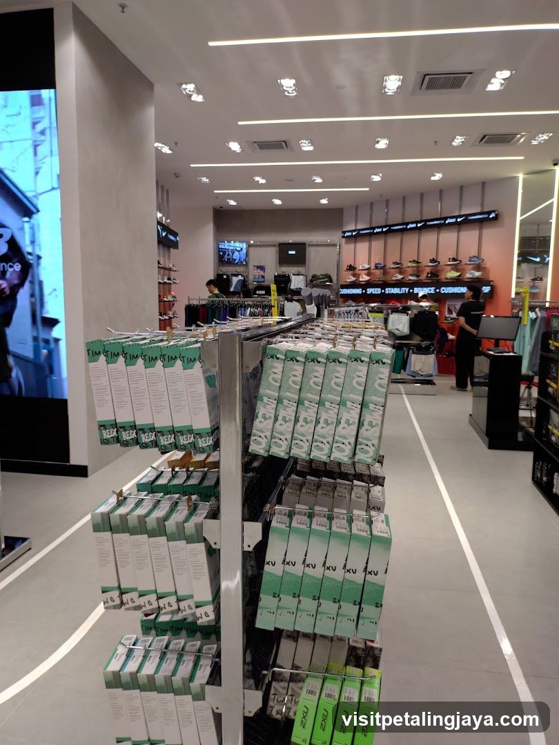 Interior of a shoe store