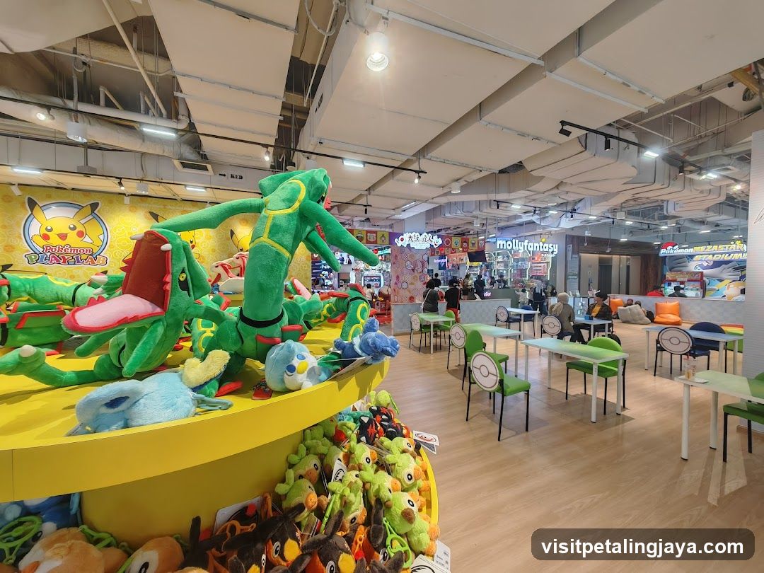Pokemon plush toy display area