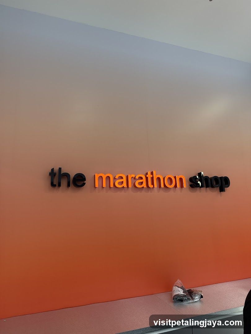 The Marathon Shop Signage