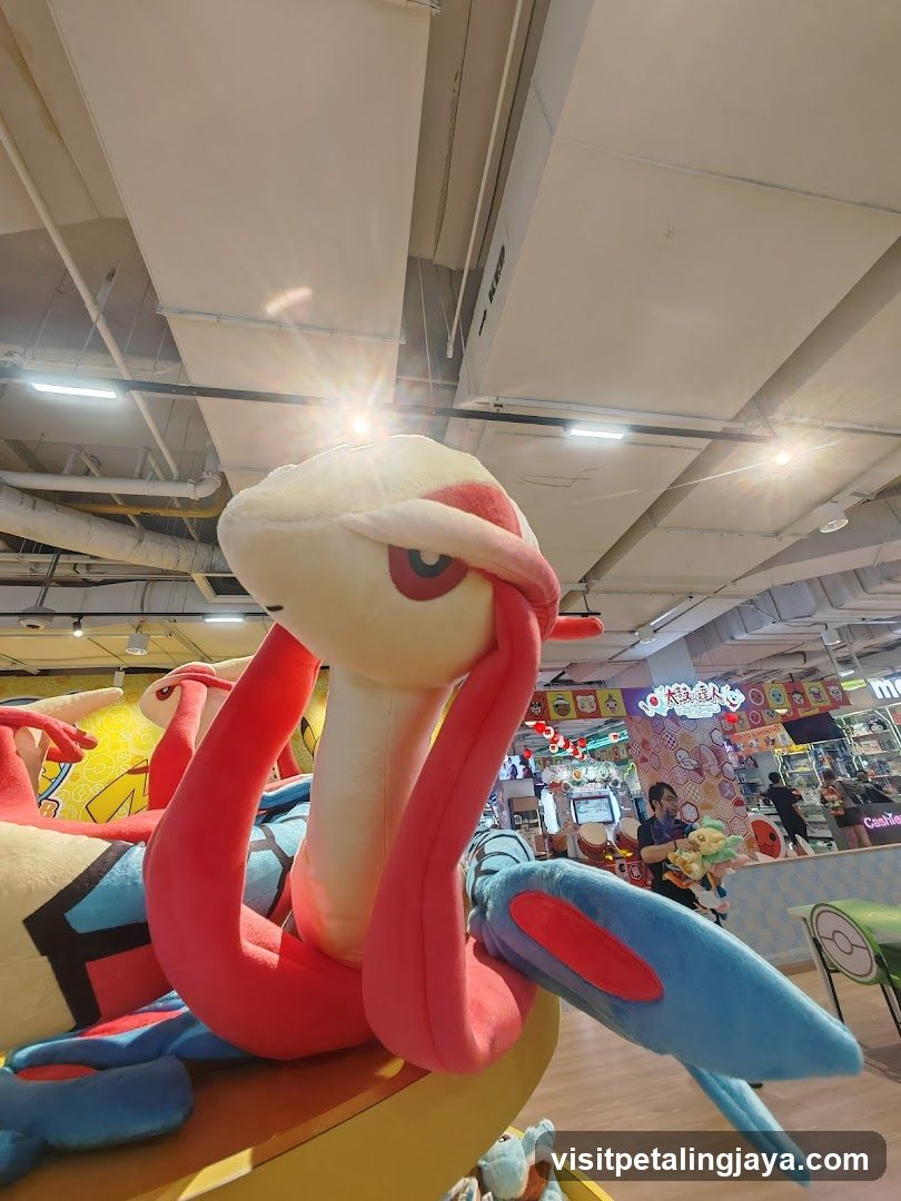 Pokemon plush display inside mall