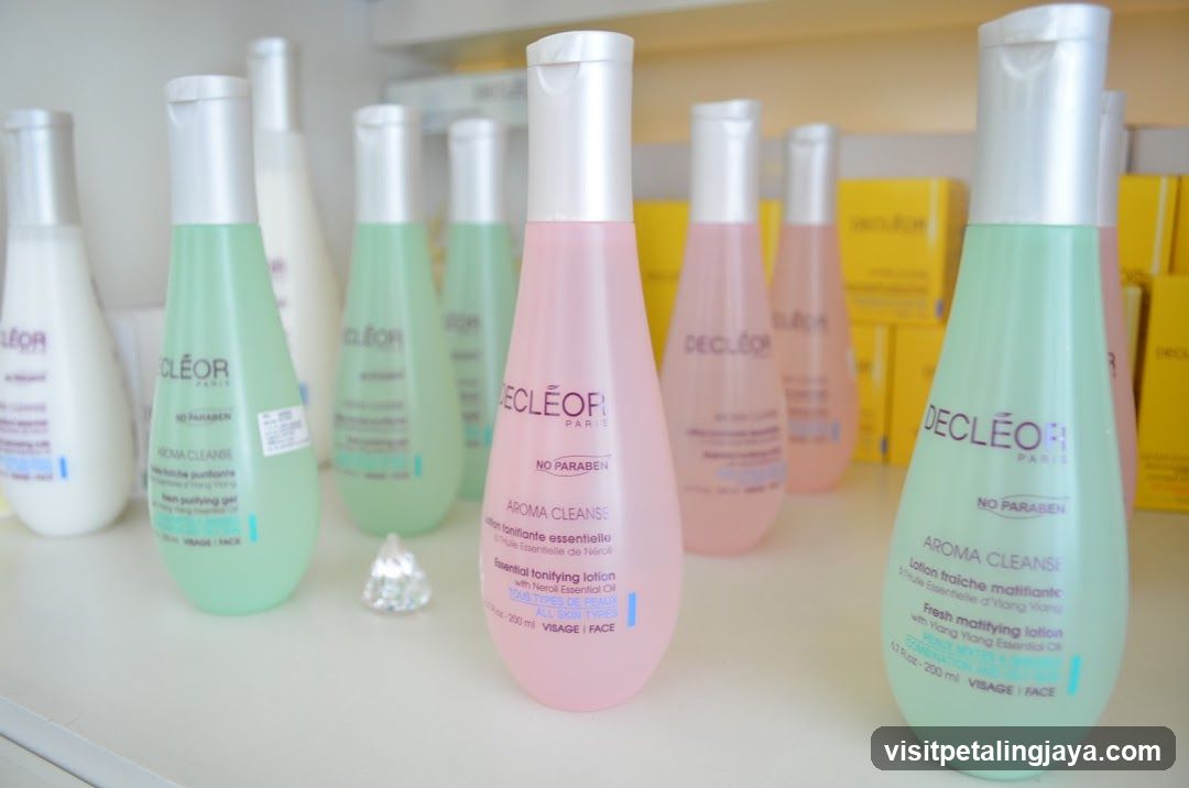Decléor Skincare Products Display