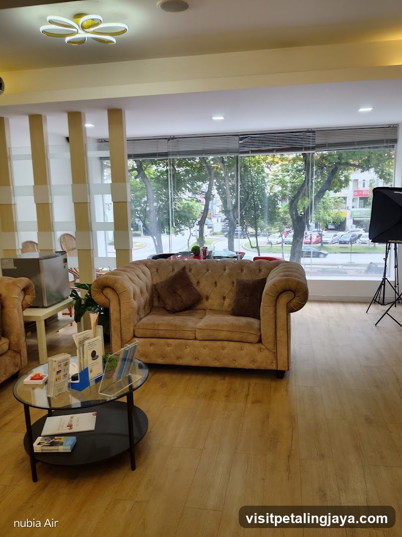 Lounge Interior with Sofa and Coffee Table