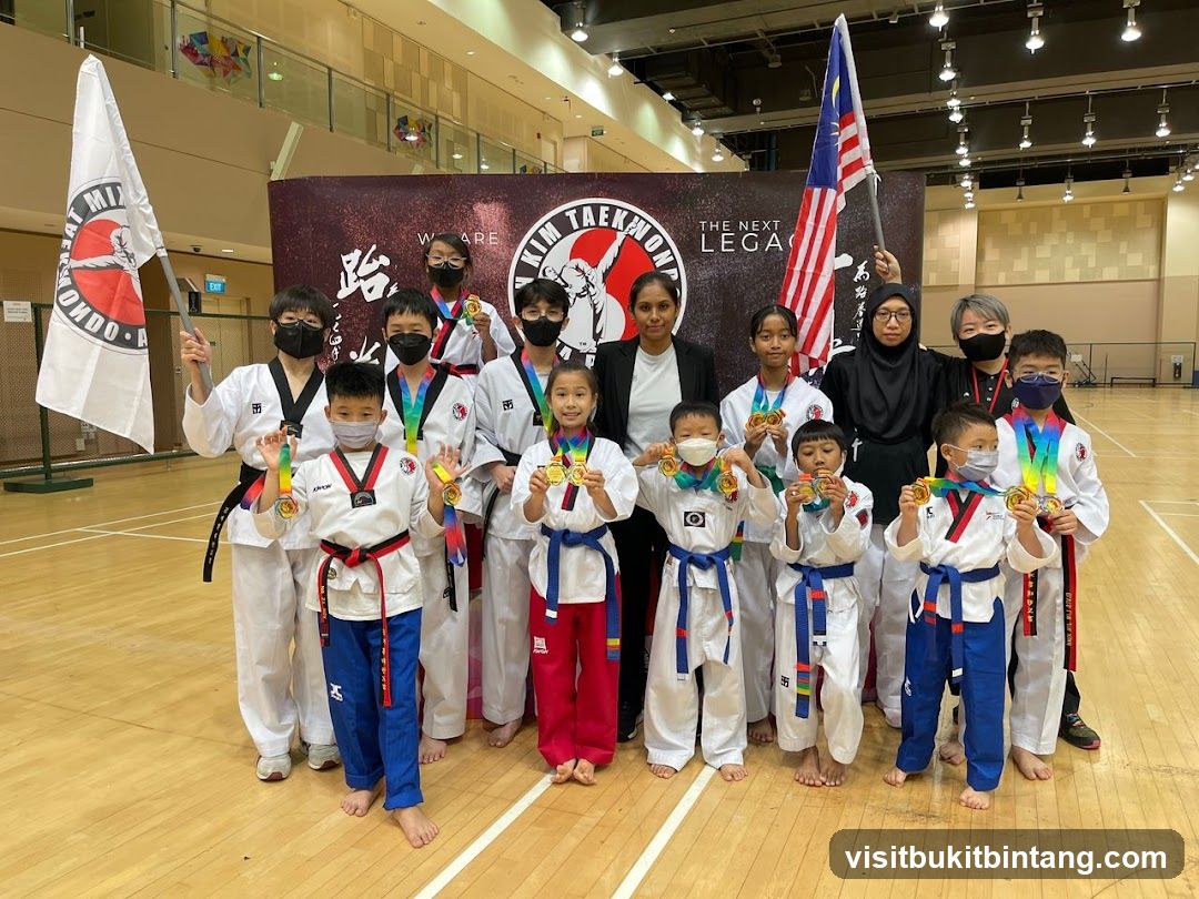 Taekwondo competition winners