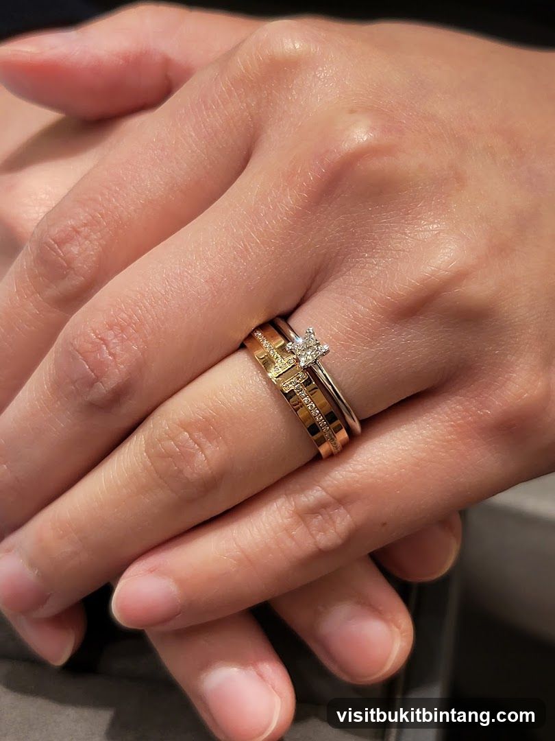 Diamond Engagement Ring and Wedding Band