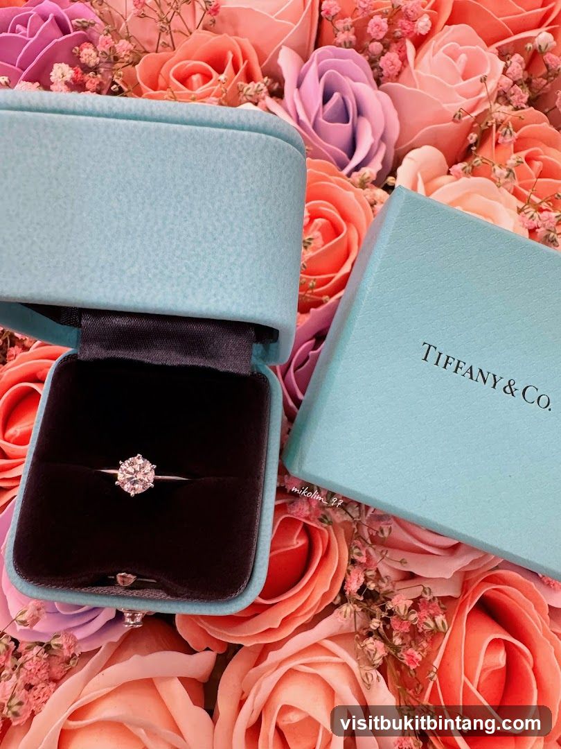 Diamond Ring in Tiffany & Co. Box