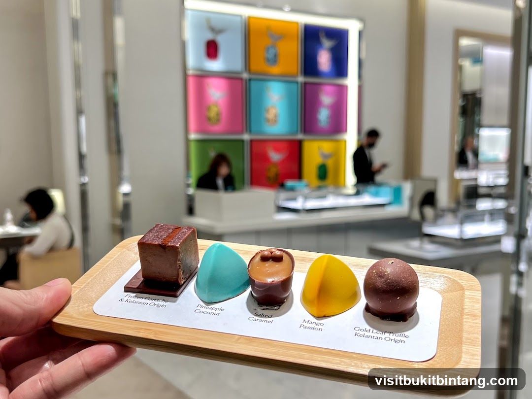Chocolates on a Wooden Tray