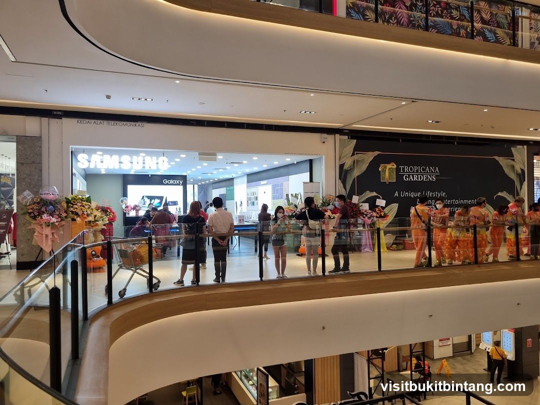 Samsung Store and Tropicana Gardens Advertisement