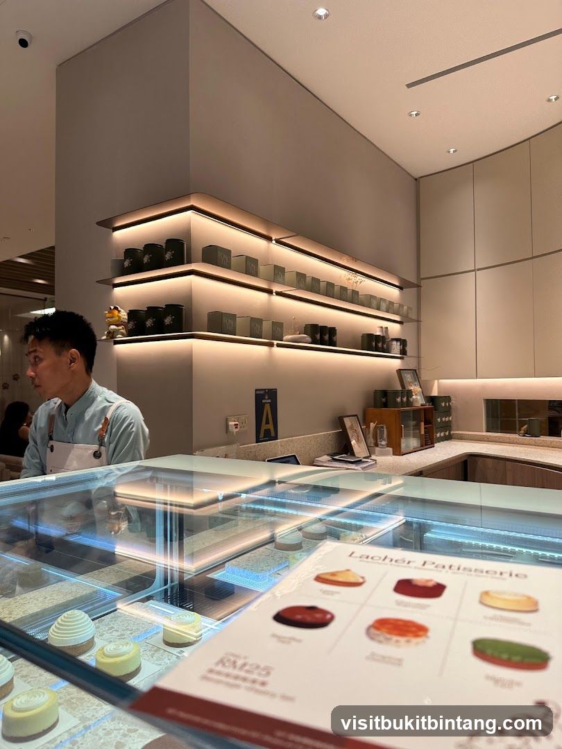 Pastry Display and Menu