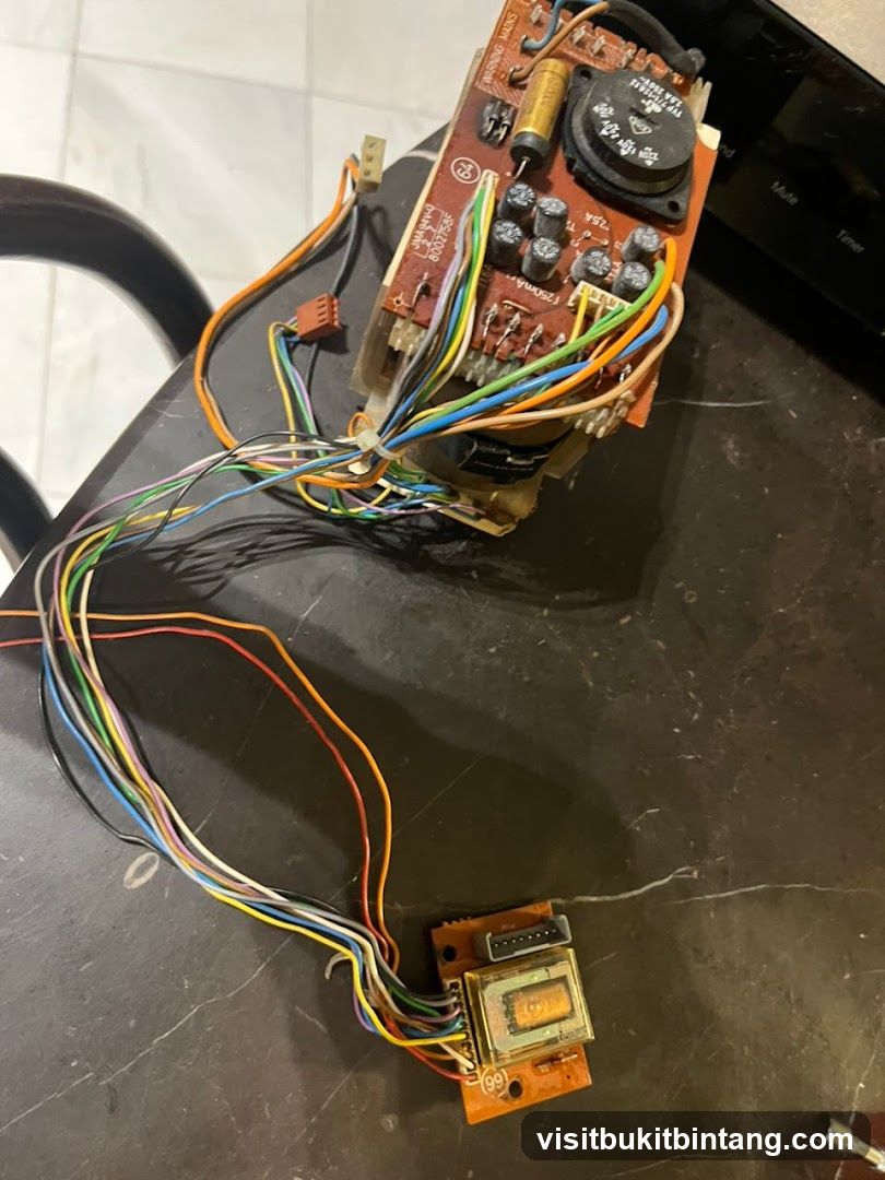 Electronic Circuit Board with Wires
