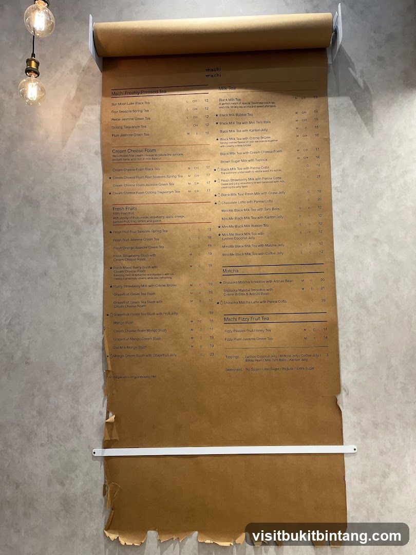 Machi Menu