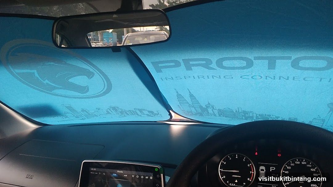 Car Sunshade with Proton Branding
