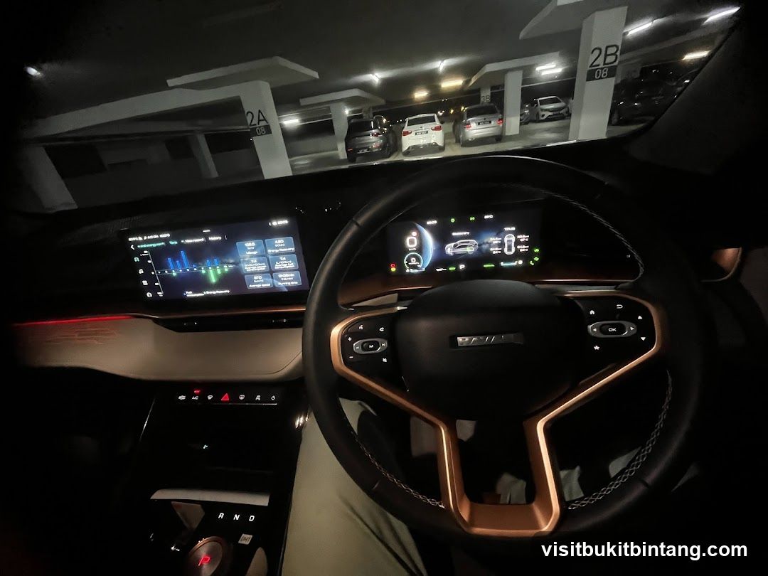 Car Interior with Digital Displays