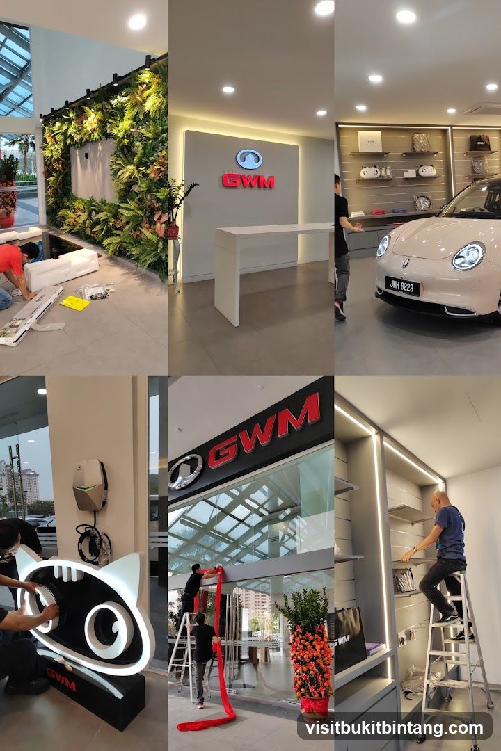 Car Dealership Interior and Exterior