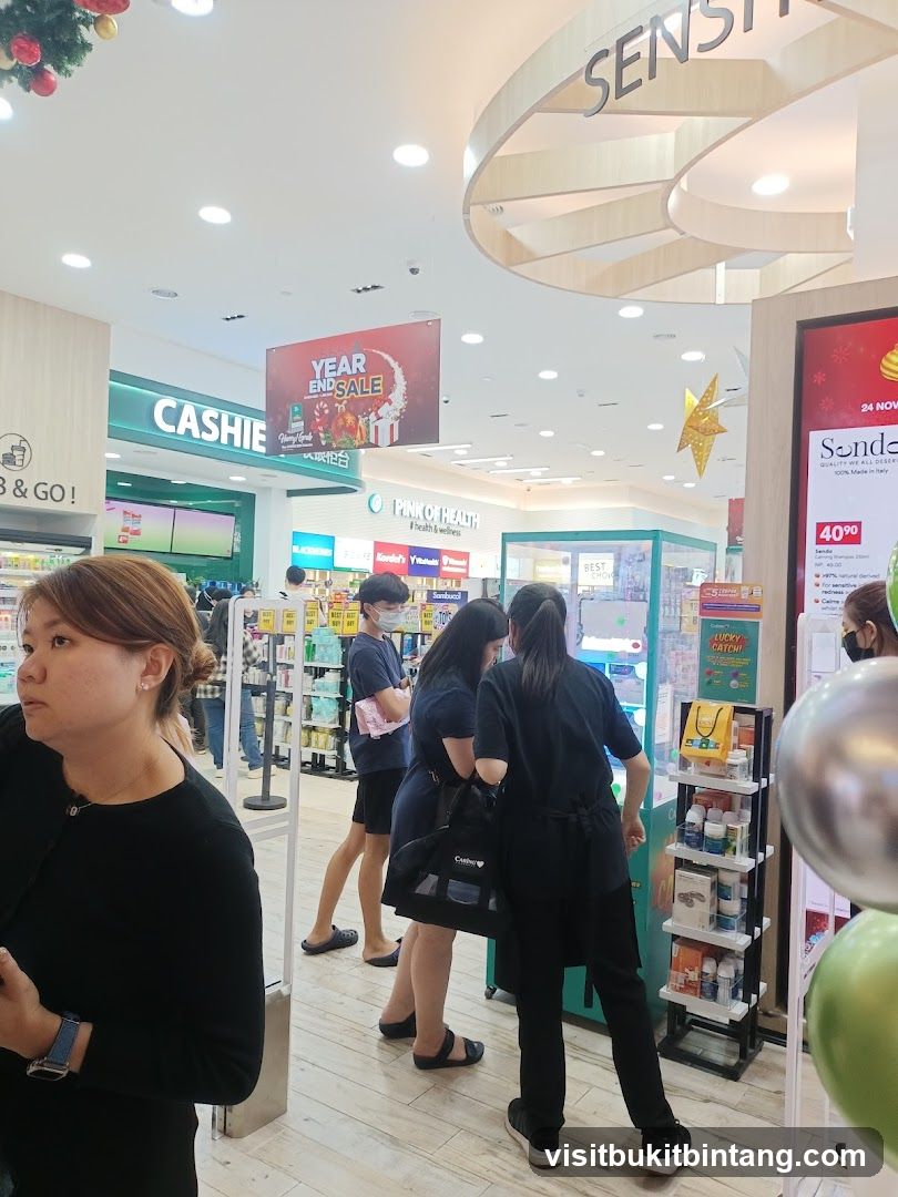 Pharmacy Interior with Sale Signage