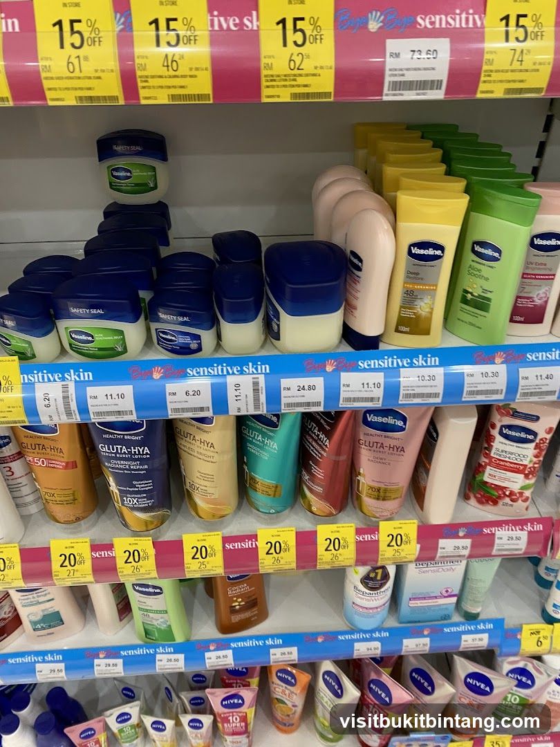 Skincare Products on Shelves
