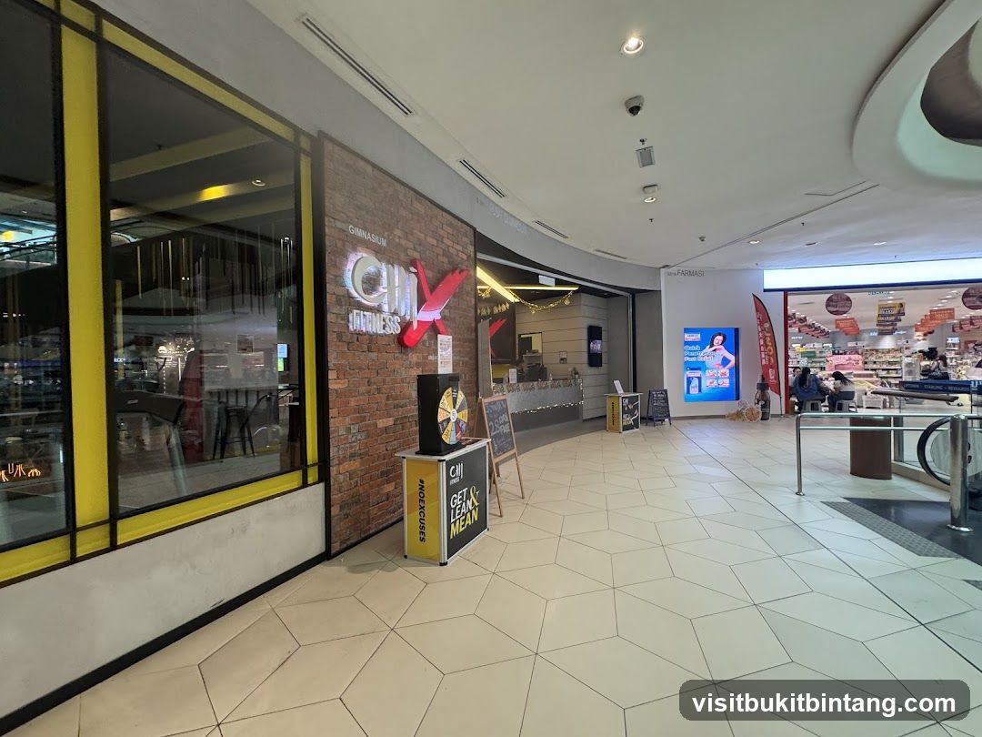 Gymnasium Entrance with Promotional Display