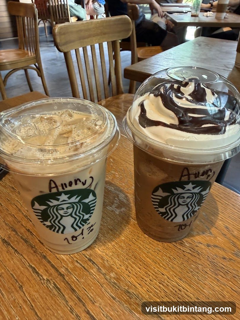 Two Starbucks Drinks