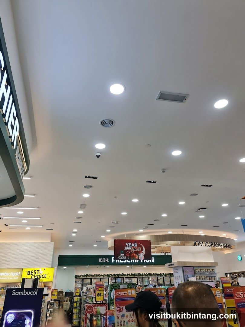 Pharmacy Interior with Sale Signage