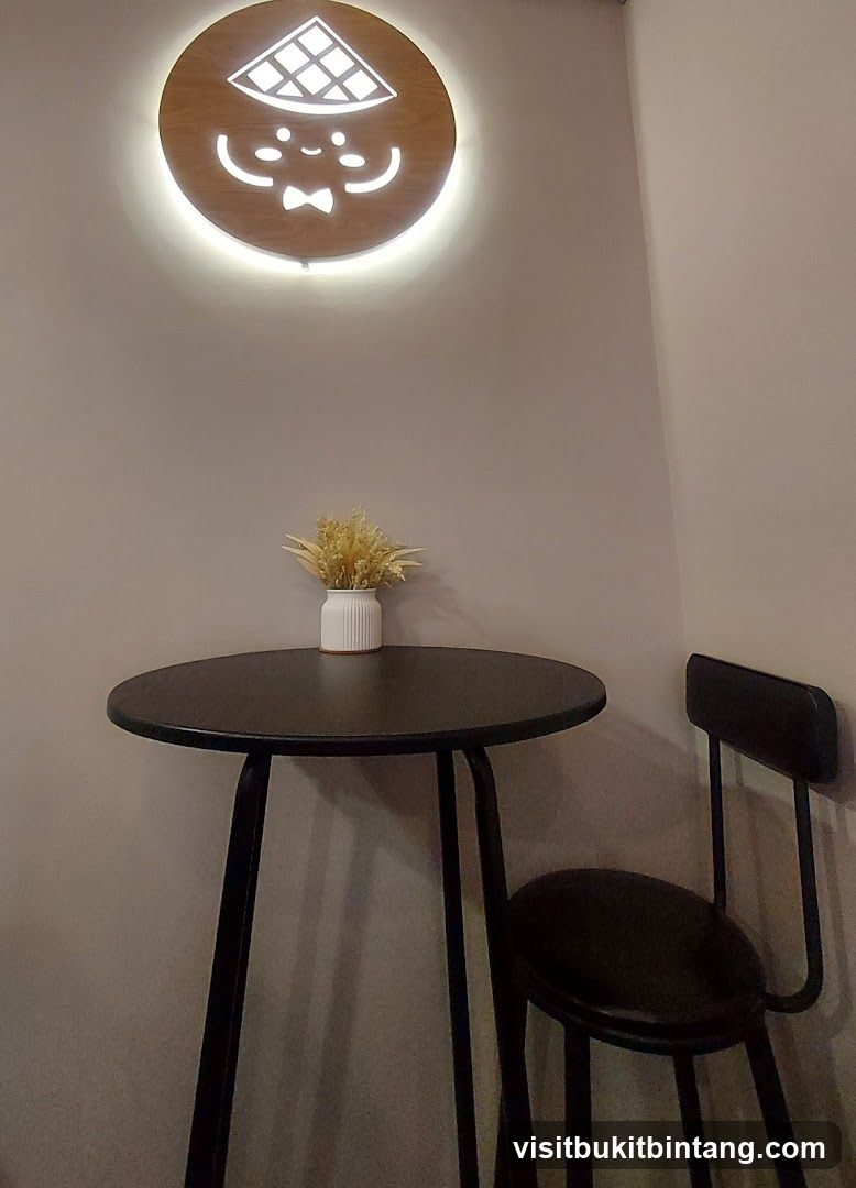 Cafe Interior with Logo