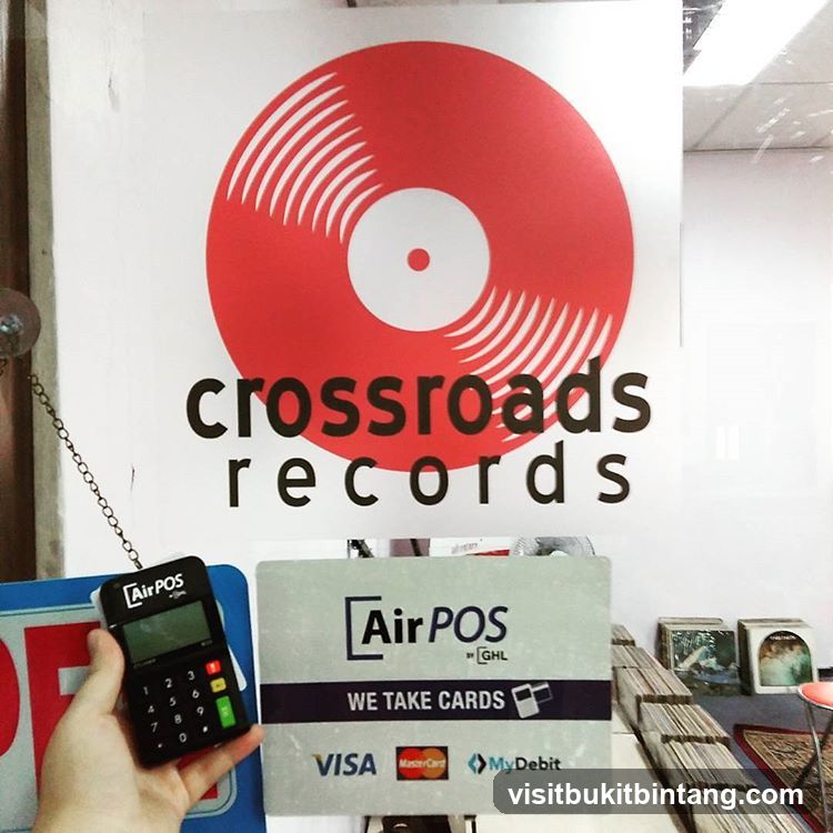 Crossroads Records Signage
