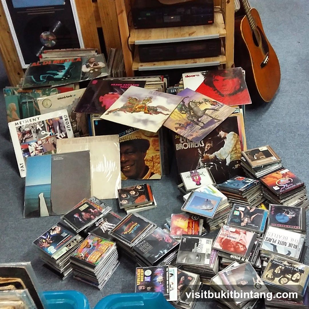 Collection of Vinyl Records and CDs