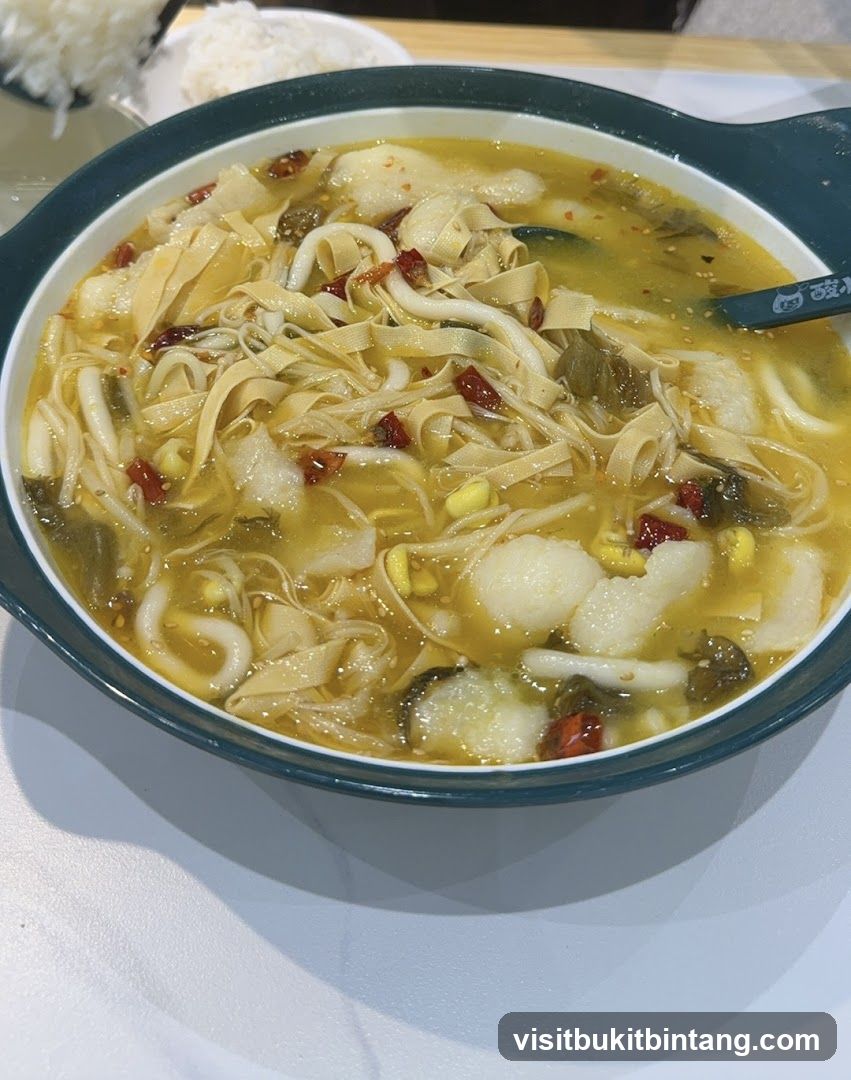 Fish Soup with Noodles and Tofu Skin