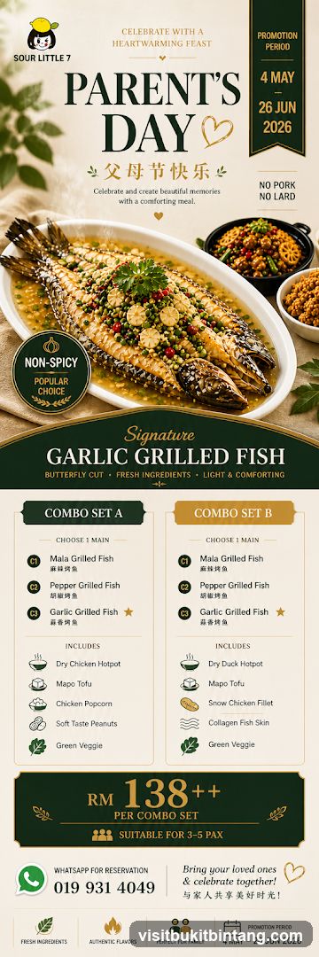 Parent's Day Garlic Grilled Fish Promotion